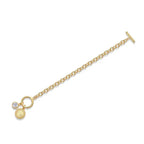 Set With Top-quality Moissanite, This Luxurious And Fashionable Light Luxury Trend Jewelry Silver Bracelet Is S925 Silver-plated With Gold NP Collection