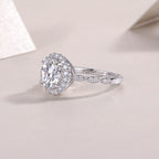 Starlight Shining - 3-carat Moissanite S925 Sterling Silver And Platinum-plated Diamond