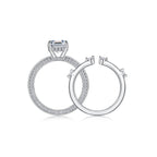 Ice Crystal Love - Moissanite S925 Sterling Silver And Platinum-plated Diamond Ring