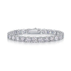 Large Gravitational Pull – Fashionable Light Luxury Moissanite S925 Silver-Plated Platinum Bracelet NP Collection