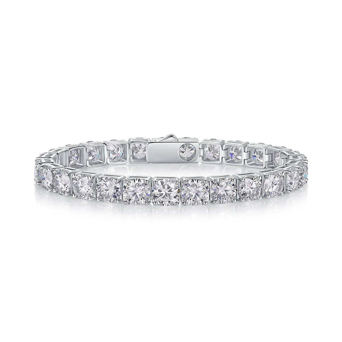 Large Gravitational Pull – Fashionable Light Luxury Moissanite S925 Silver-Plated Platinum Bracelet NP Collection