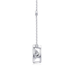1Mobius - a Fashionable and Luxurious Diamond Jewelry Piece Set with 1-Carat Moissanite S925 Sterling Silver and Platinum-Plated Pendant Prohibit Tk Sales