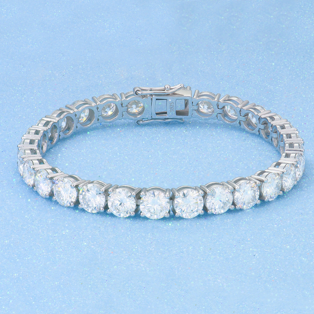 2-6mm Full Set Moissanite Girl S925 Silver Ao Advanced Design Bracelet