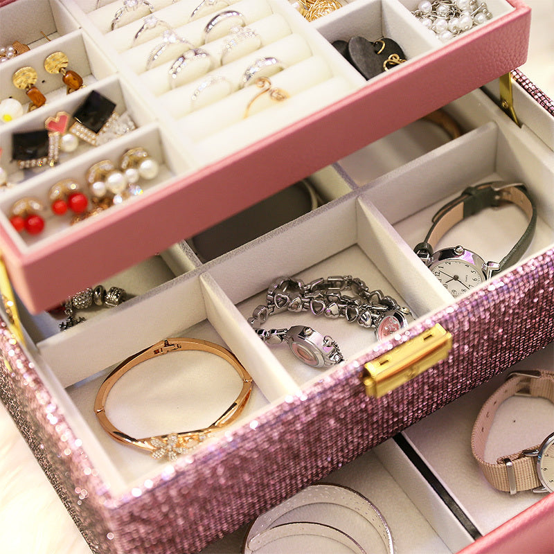 Organizing Box Flannel Storage Jewelry Box