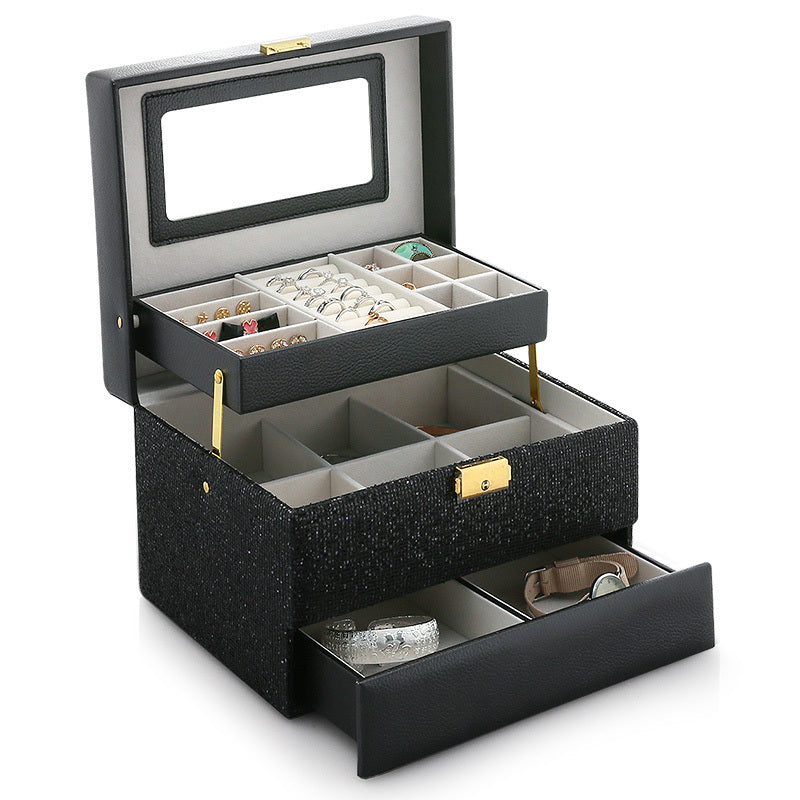 Organizing Box Flannel Storage Jewelry Box