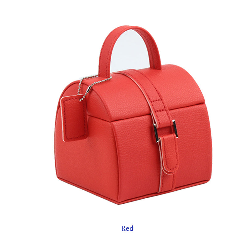 Carrying Type Jewelry Box Small Portable Jewelry Box High-End