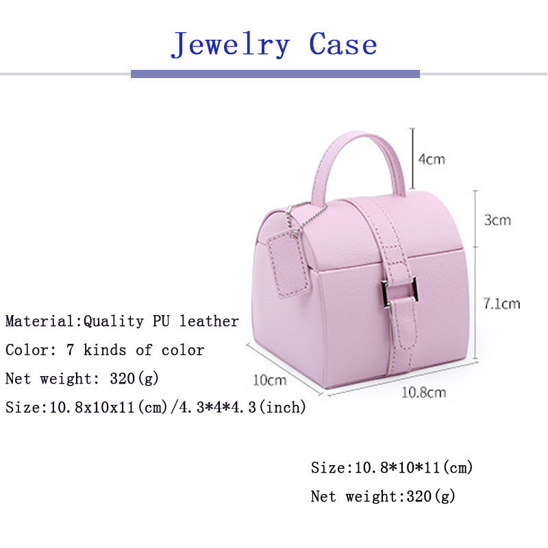 Carrying Type Jewelry Box Small Portable Jewelry Box High-End