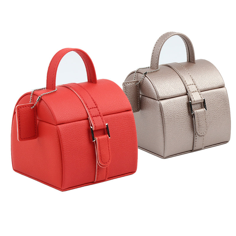 Carrying Type Jewelry Box Small Portable Jewelry Box High-End
