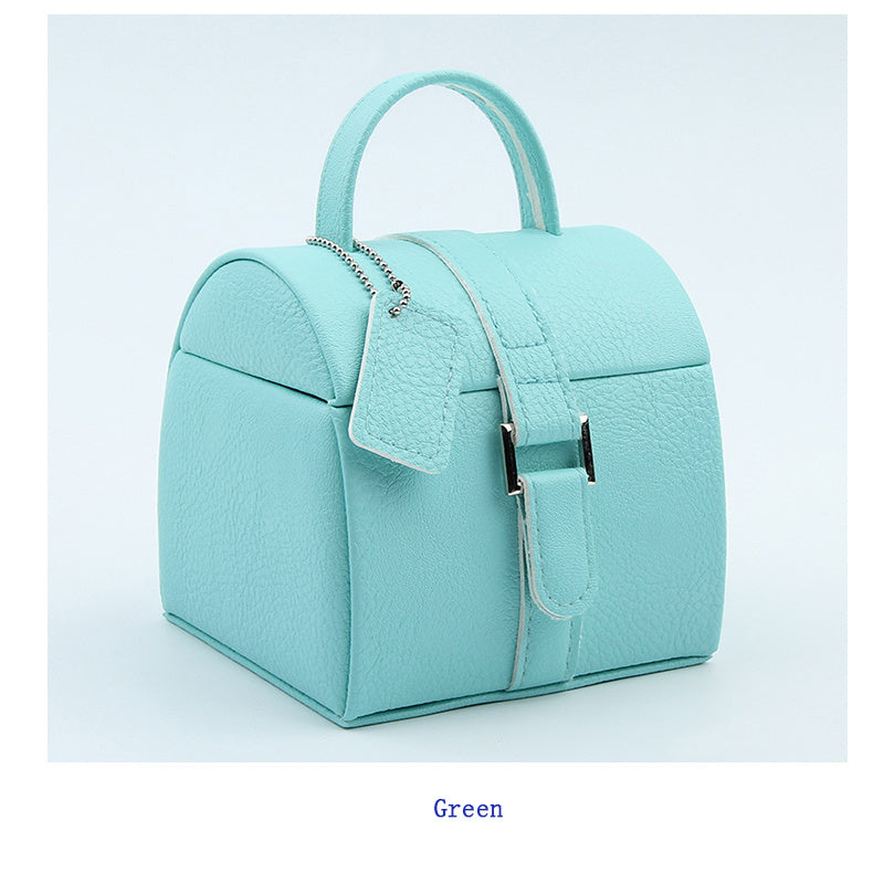 Carrying Type Jewelry Box Small Portable Jewelry Box High-End