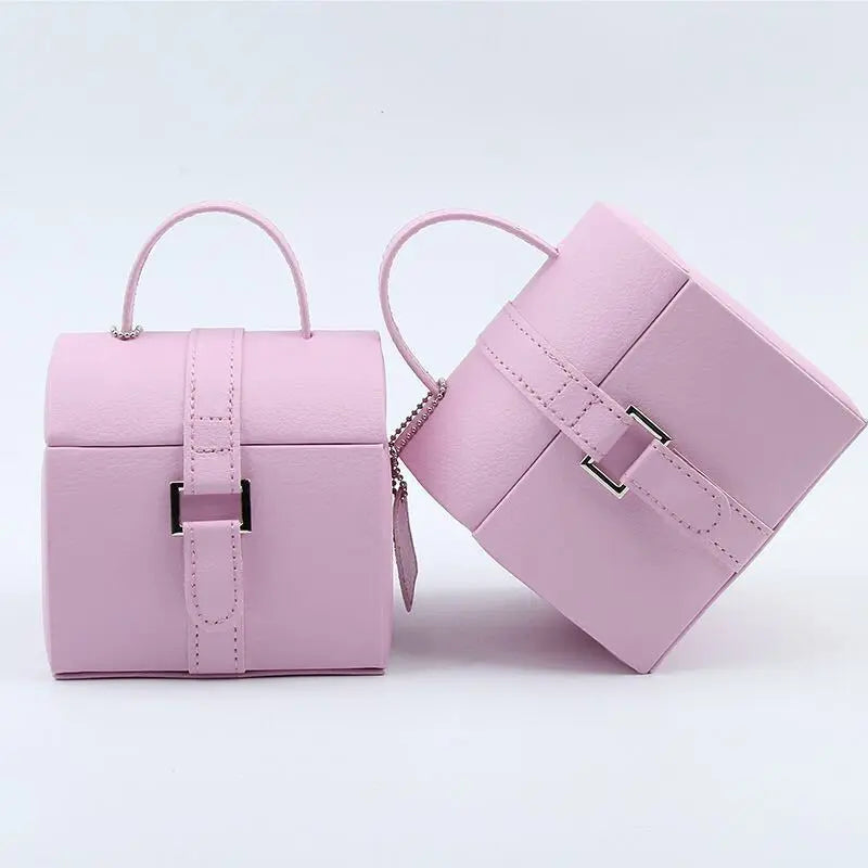 Carrying Type Jewelry Box Small Portable Jewelry Box High-End N&P Colletion