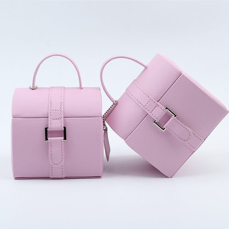 Carrying Type Jewelry Box Small Portable Jewelry Box High-End