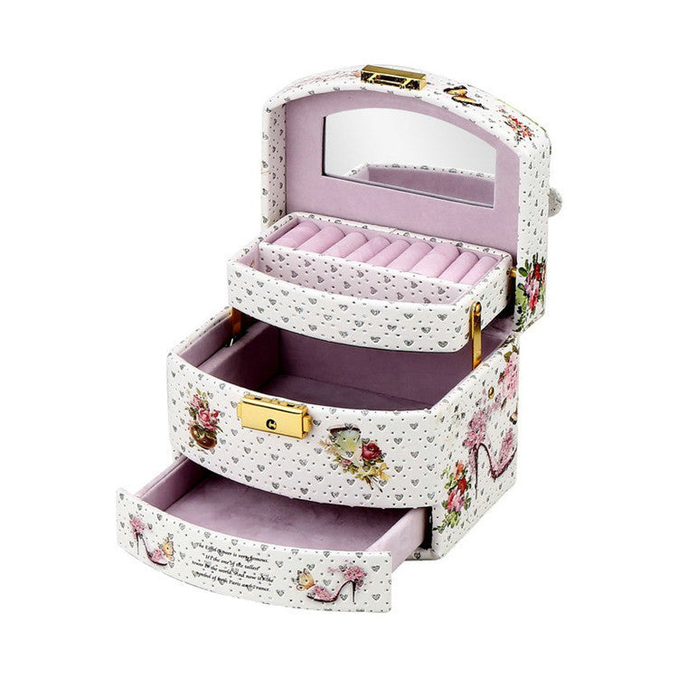 Princess Small Ring Earrings Jewelry Box