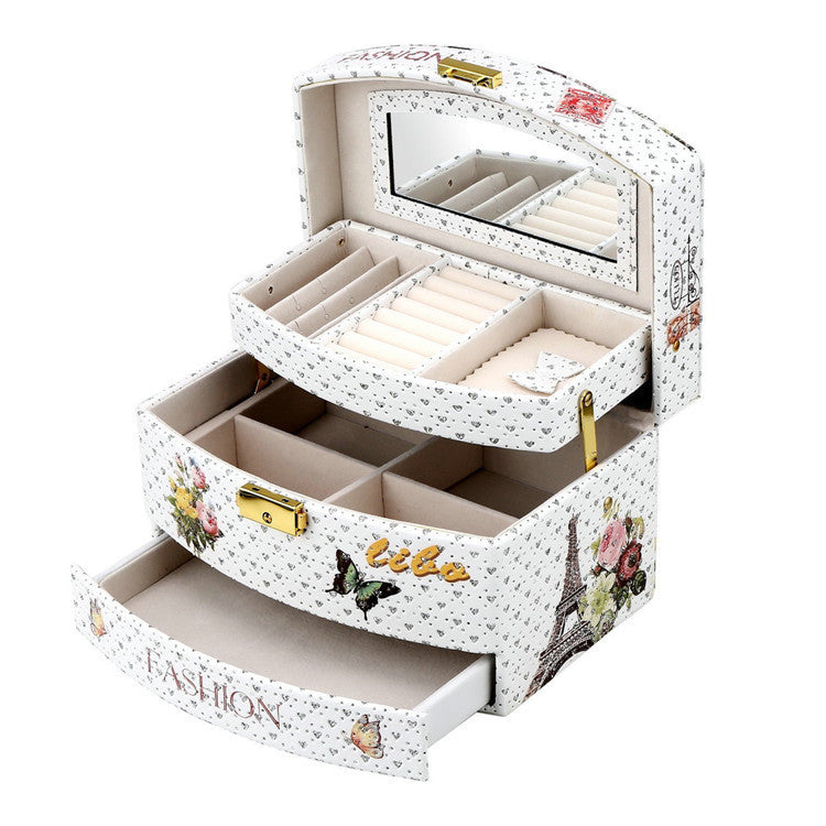 Princess Small Ring Earrings Jewelry Box