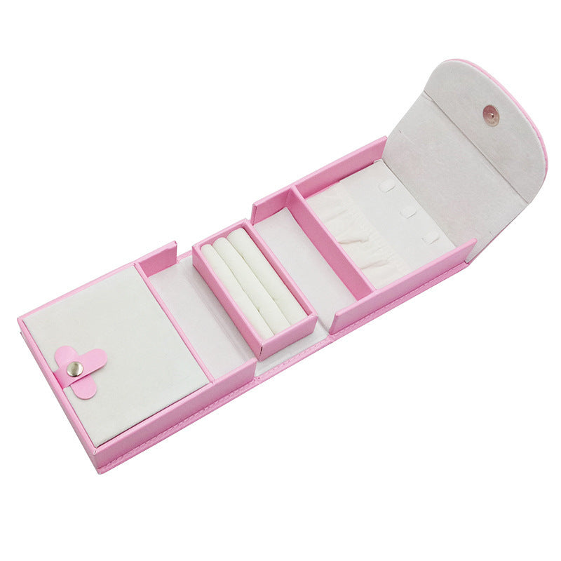 Leather Mini Portable Jewelry Bag