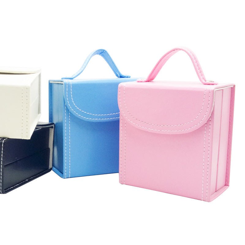 Leather Mini Portable Jewelry Bag