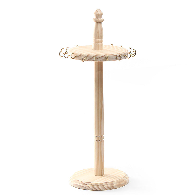 Creative Solid Wood Pendant Jewelry Stand