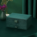 Three Layer Cross Mirror New Vintage Flannel Jewelry Box N&P Colletion
