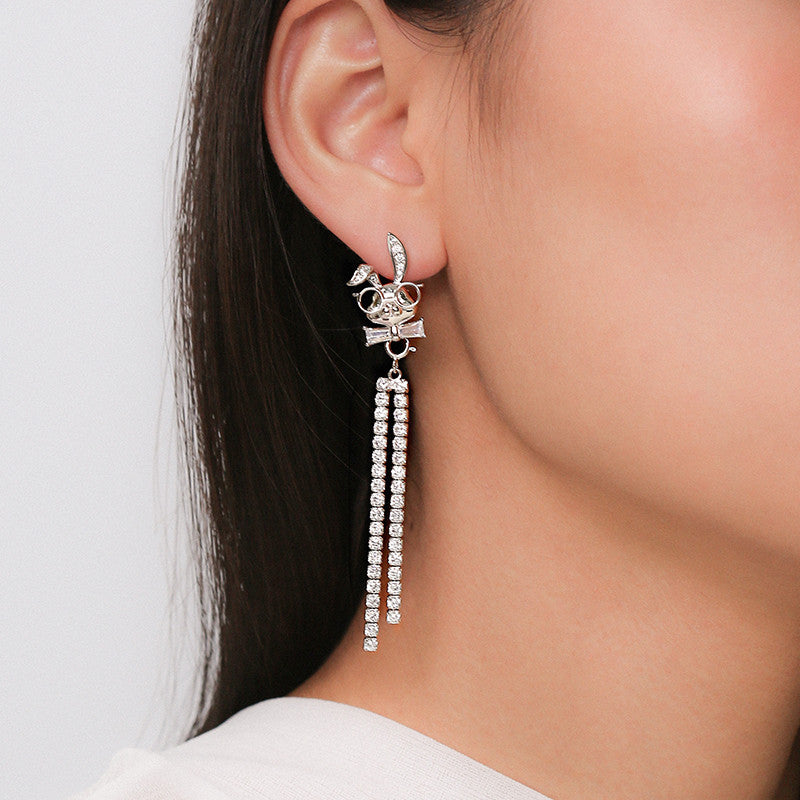 Earrings Tassel Round Face Looks Thin