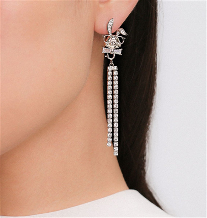 Earrings Tassel Round Face Looks Thin