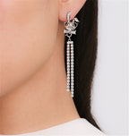 Earrings Tassel Round Face Looks Thin