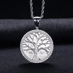 Minimalist Light-Luxury Copper Pendant With Diamonds Christmas Tree Design