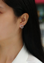 Empowering The Future – Fashionable, Trendy and Affordable Moissanite Stud Earrings in S925 Sterling Silver, Platinum Plated - N&P Colletion