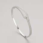 S925 Sterling Silver Bracelet Diamond Geometric Bracelet