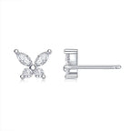 Top-quality Moissanite Luxury And Fashionable Light Luxury Jewelry Silver Stud Earrings S925 Silver Plated Platinum NP Collection