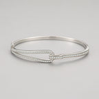 S925 Sterling Silver Bracelet Diamond Geometric Bracelet