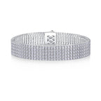 Shining And Simple – Luxurious jewelry Light Luxury Moissanite S925 Silver-Plated Platinum Bracelet NP Collection