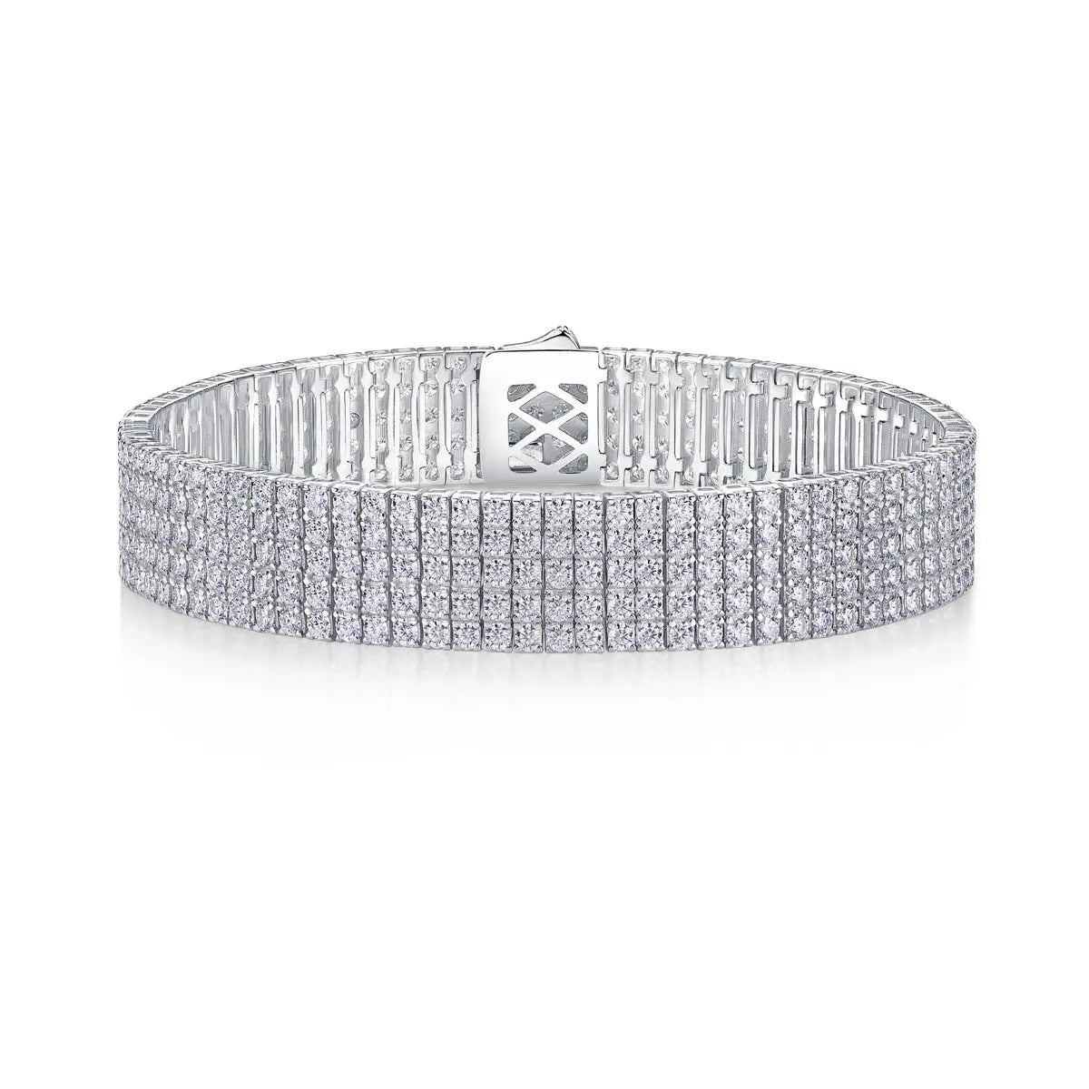 Shining And Simple – Luxurious jewelry Light Luxury Moissanite S925 Silver-Plated Platinum Bracelet NP Collection