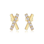 Dream Road - Premium Moissanite Luxury Fashion Light Luxury Jewelry Silver Stud Earrings S925 Silver Electroplated Gold NP Collection