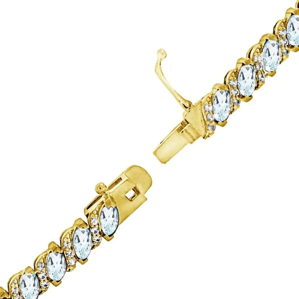 Gold Flash Silver Bracelet 