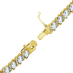 Gold Flash Silver Bracelet 