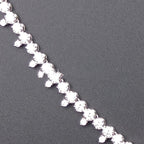 Zhou Hengfu Jewelry S925 Silver Cubic Zirconia Necklace