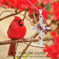 Cardinal Cross Necklace