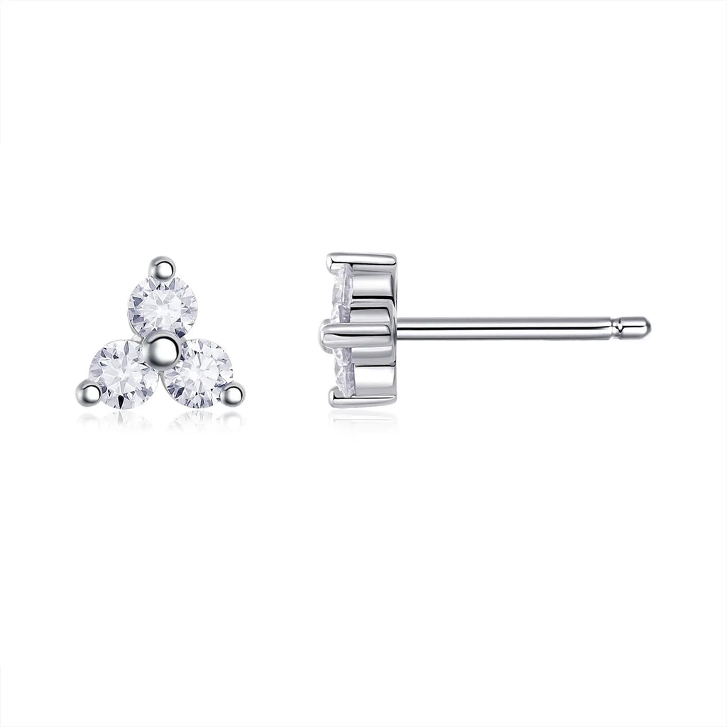Moissanite Luxury & Fashionable Light Luxury Silver Stud Earrings – S925 Platinum Plated - N&P Colletion