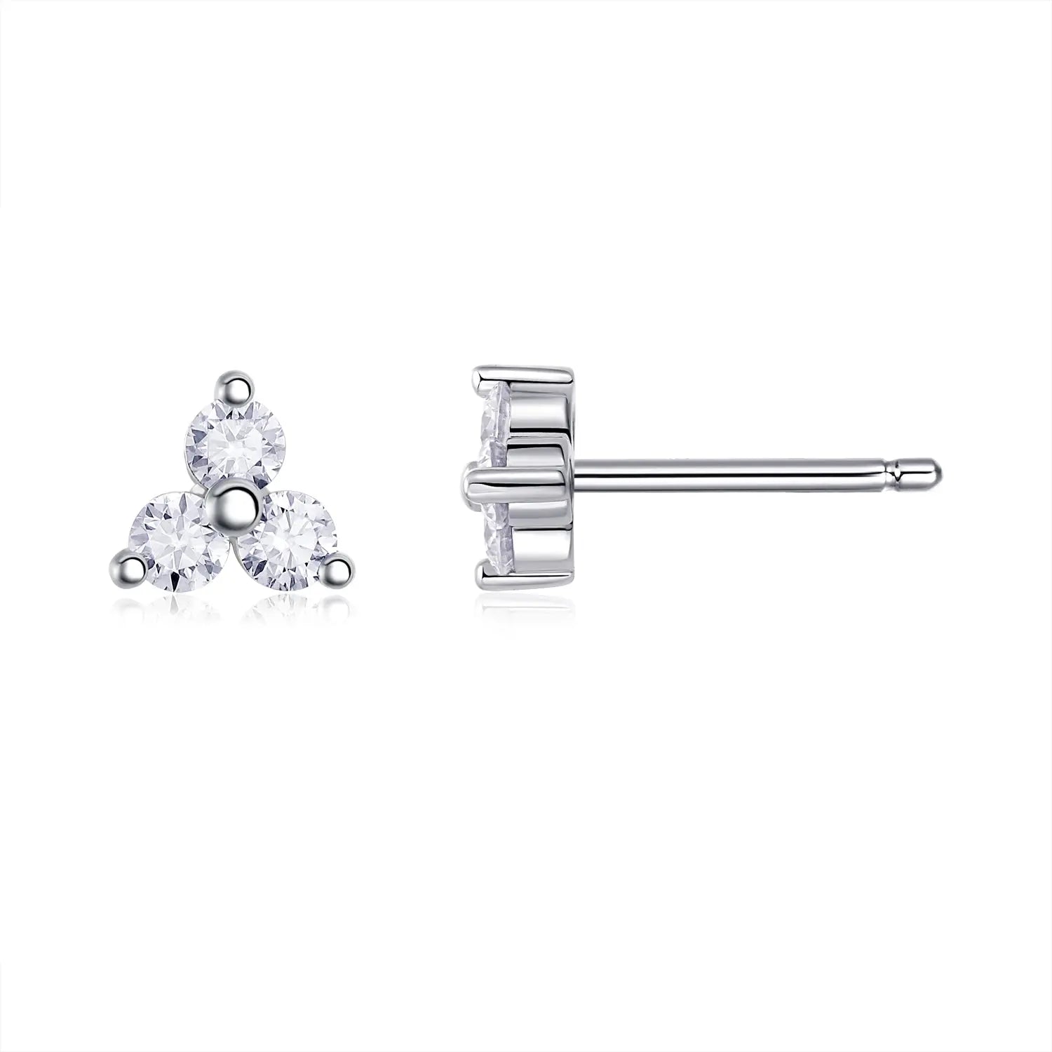 Moissanite Luxury & Fashionable Light Luxury Silver Stud Earrings – S925 Platinum Plated - N&P Colletion