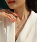 Romantic Mark -  Diamond Jewelry Pendant with 2-Carat Moissanite S925 Sterling Silver 