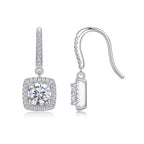 Moissanite Luxury & Fashionable Light Luxury Silver Stud Earrings – S925 Platinum Plated NP Collection