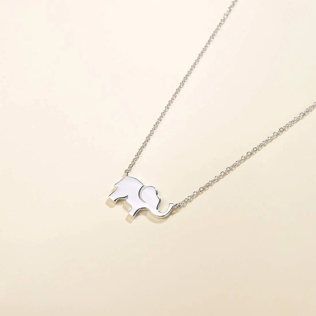 Lucky Elephant Necklace 925 Sterling Silver Necklace 