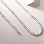 Solitude - A Luxurious And Fashionable Light Luxury Jewelry Necklace Pendant Set With Top-quality Moissanite, S925 Silver-plated Platinum NP Collection