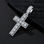 A Luxurious And Fashionable Minimalist Jewelry Pendant With Top-quality Moissanite, Made Of S925 Silver Electroplated With Platinum. - N&P Colletion