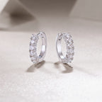 Pursuit - Moissanite S925 Sterling Silver And Platinum-plated Stud Earrings
