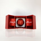 Metal rose jewelry box