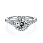 1.5-Carat Luxury & Fashionable Light Luxury Silver Ring – Top-Quality Moissanite, S925 Platinum Plated NP Collection