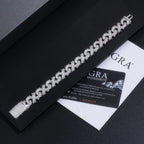 A Luxurious And Fashionable Minimalist Jewelry Bracelet Featuring Top-quality Moissanite, Made Of S925 Silver Electroplated With Platinum. - N&P Colletion