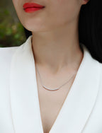 Joy - Moissanite S925 Sterling Silver And Platinum Plating Necklace