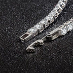 S925 Sterling Silver Diamond Inlaid Zircon Bracelet