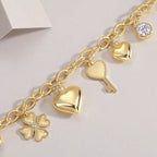 1-Carat Moissanite S925 Gold-Plated Silver Bracelet – Luxurious Light Luxury Jewelry NP Collection